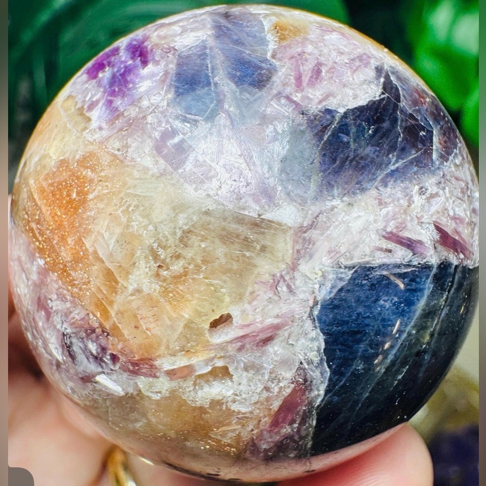 Inlaid Crystal Sphere - Picture 3 of 5